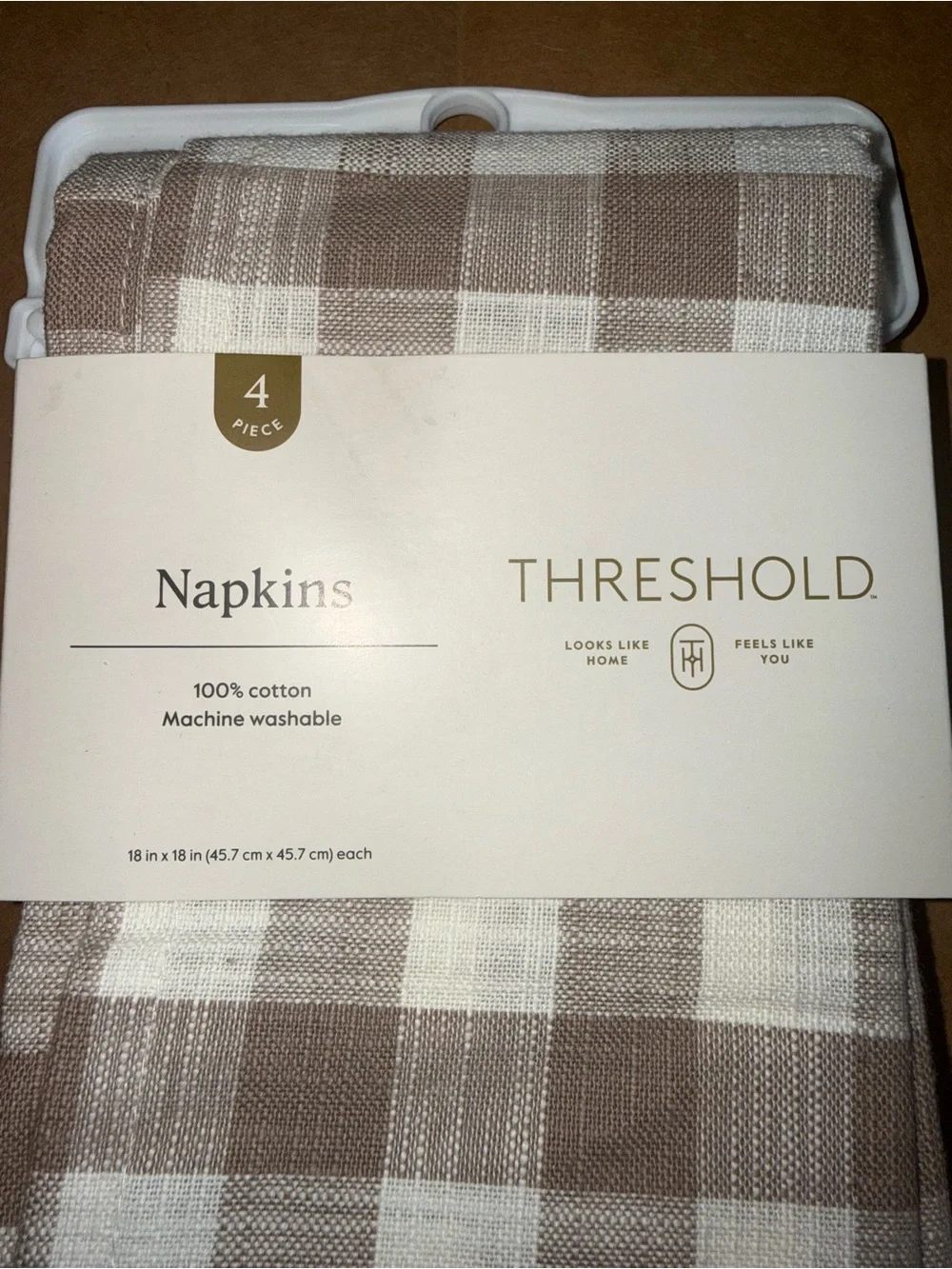 4PK Threshold 100% Cotton Napkins